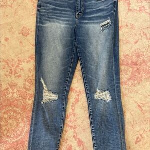 BKE Parker Blue Distressed Women Jeans